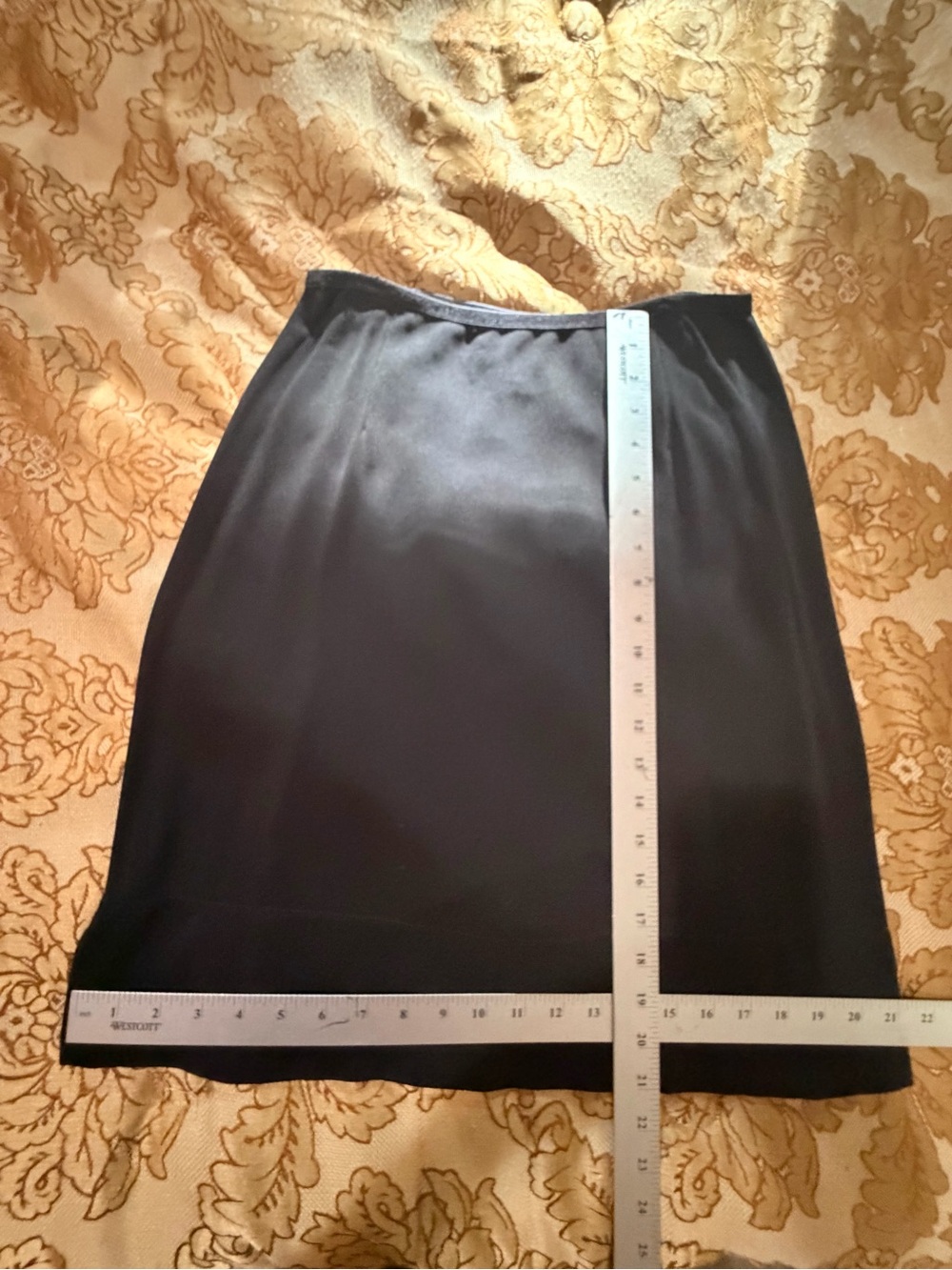 J. Jill Black Knit Swingy Flowy Stretchy Skirt, Pull On Stretch Waist, Sz M - Picture 15 of 16